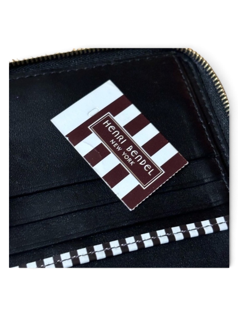 Henri Bendel Carlyle Mini Zip-Around Wallet. - Picture 8 of 9